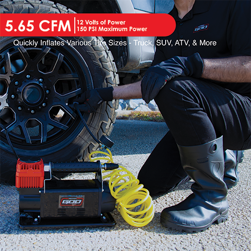 Motor God 12V Portable Air Compressor