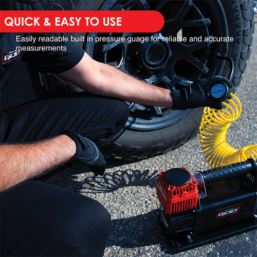 Motor God 12V Portable Air Compressor