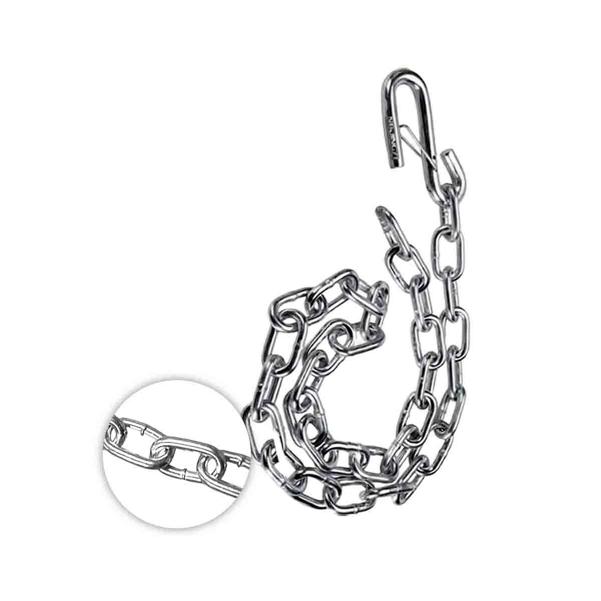Motor God Trailer Safety Chain 48in Hanger (LB & SIZE SELECTION AVAILABLE)